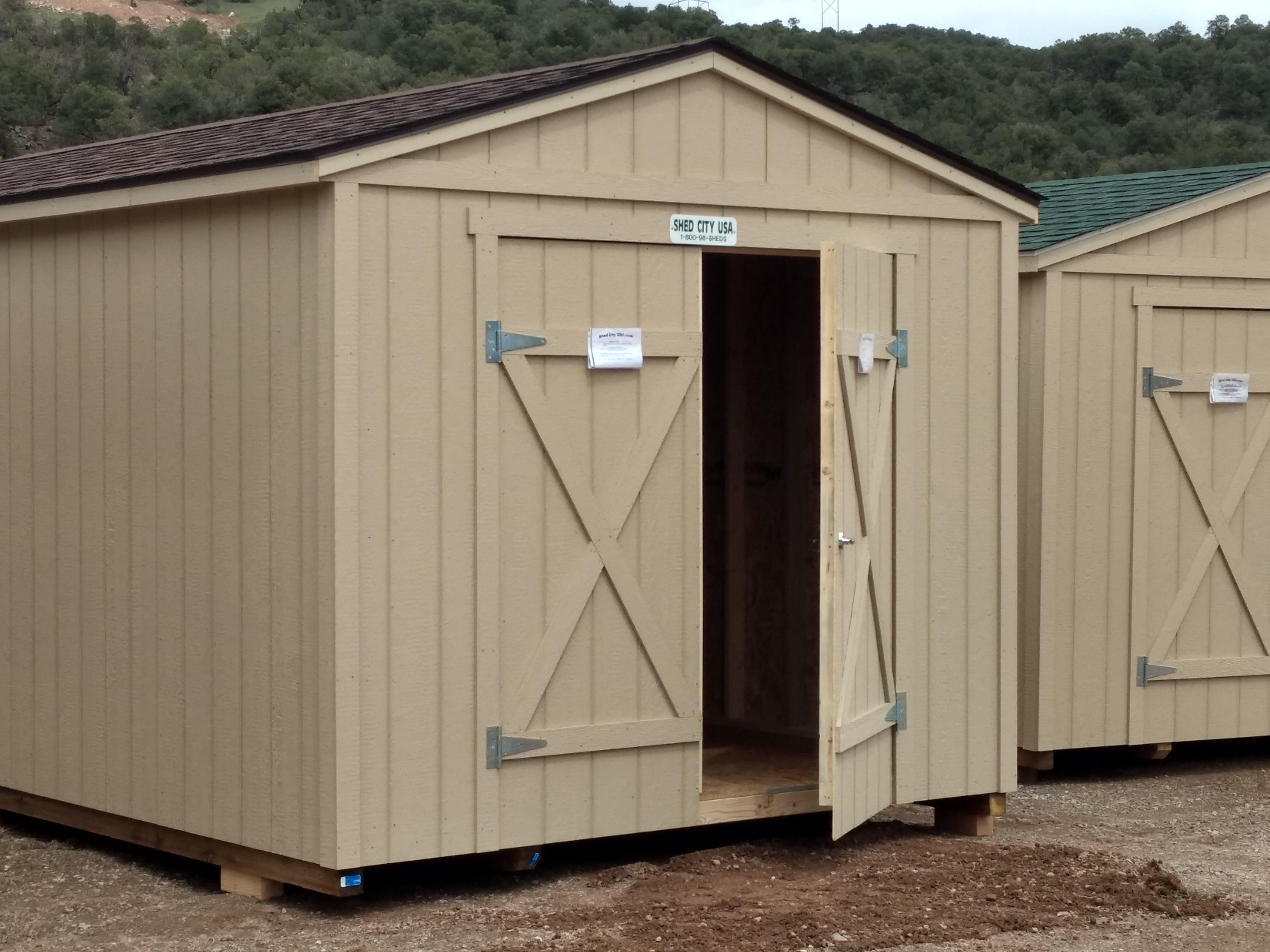 Ranch Style wood shed